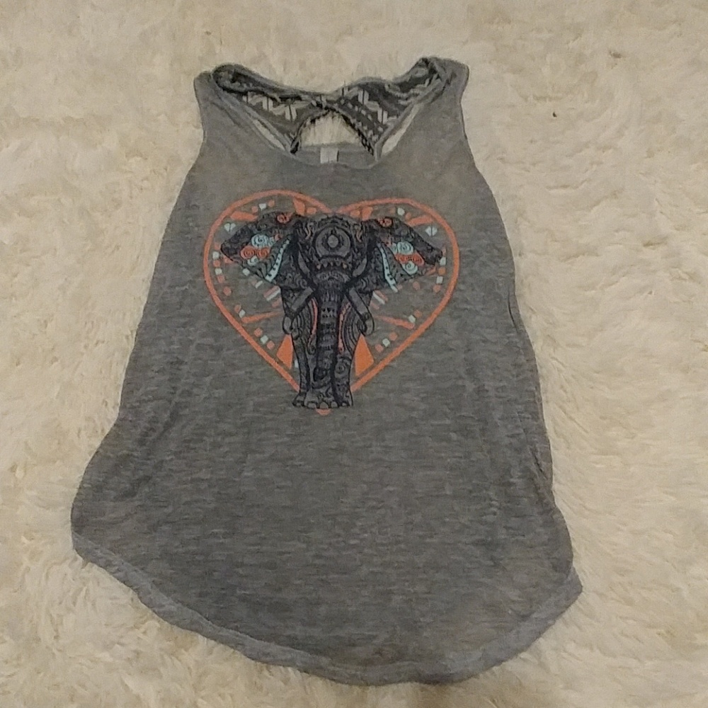 No Boundaries Bohemian see thru Tank Top